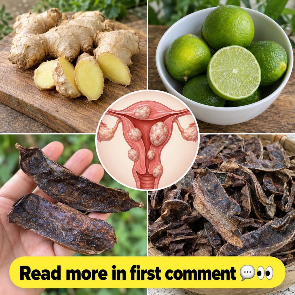 Fresh ginger roots and whole green limes arranged naturally representing ingredients for a health tonic