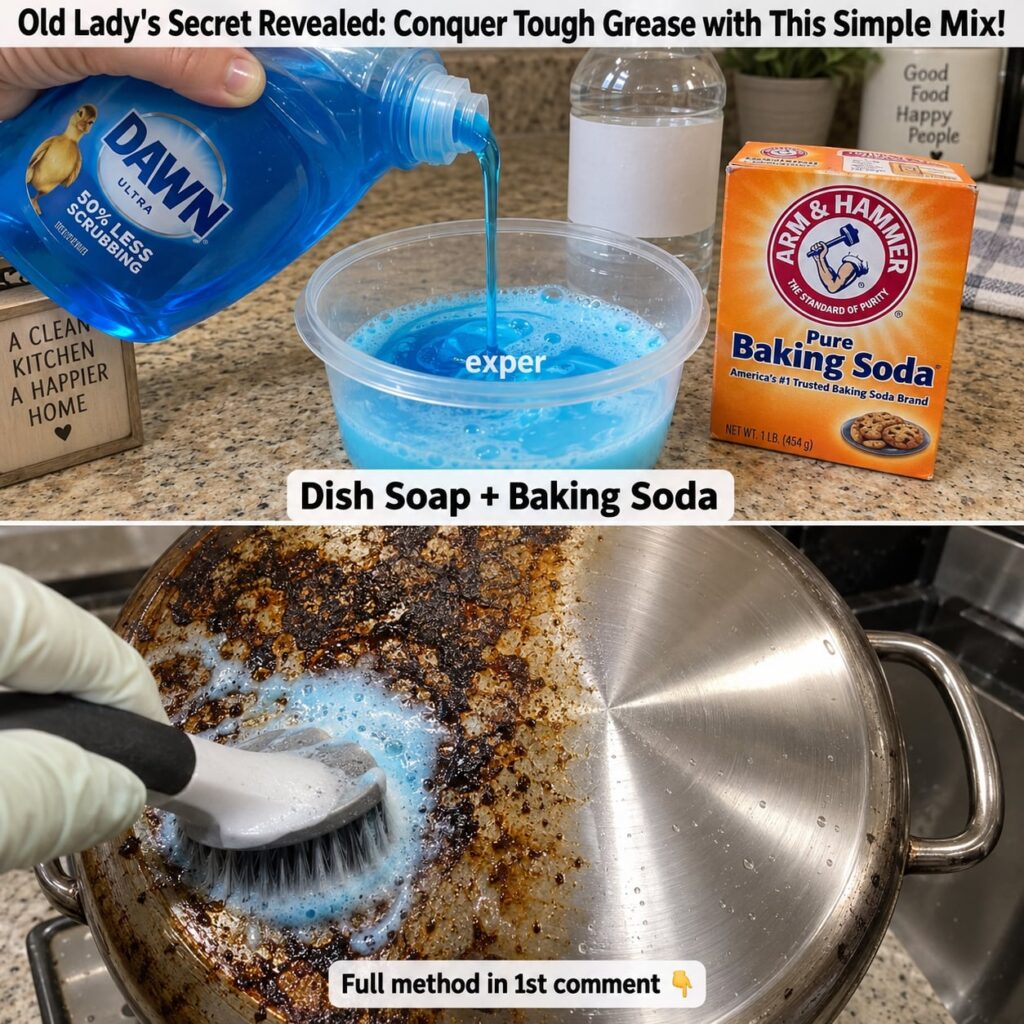 A small glass bowl filled with a white paste-like cleaning mixture A small spoon is dipped into the paste ready for use