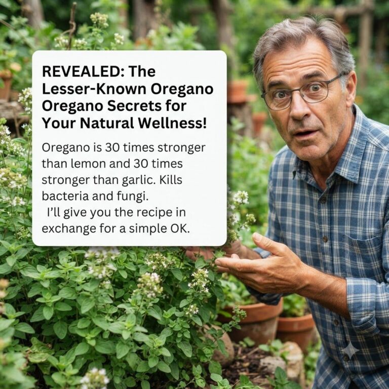 A close-up shot of fresh oregano sprigs some dried oregano leaves and a small bottle of oregano essential oil with a sub