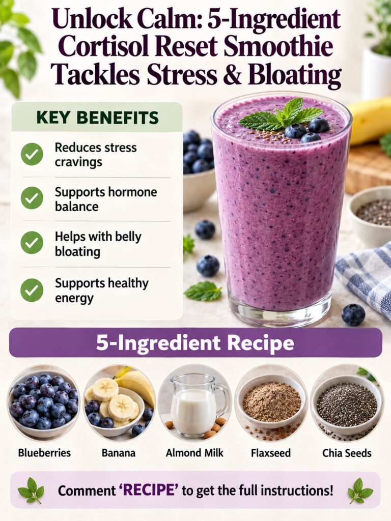A vibrant refreshing berry smoothie in a tall glass garnished with fresh berries and mint set against a calming light ba