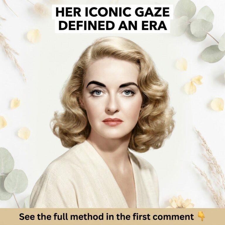 A striking portrait of Bette Davis a classic Hollywood actress featuring her intense iconic gaze and elegant timeless ma