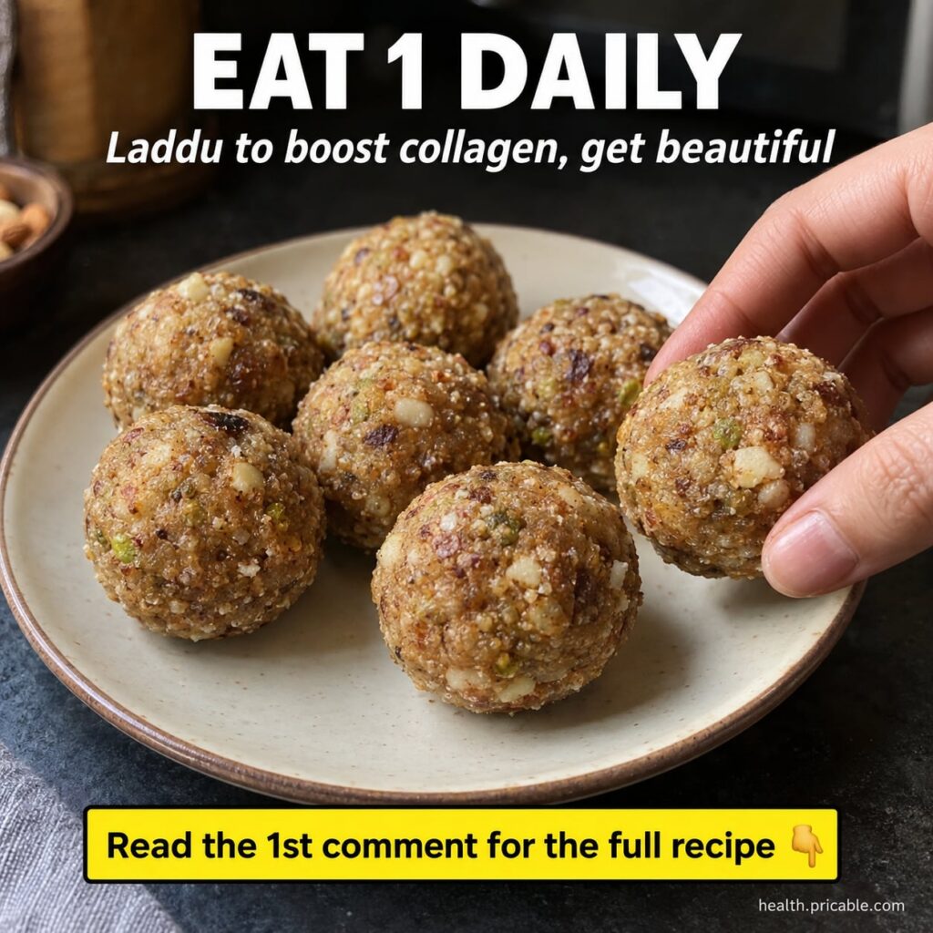 A beautiful image of several golden-brown Laddus arranged attractively on a traditional serving plate perhaps with some 