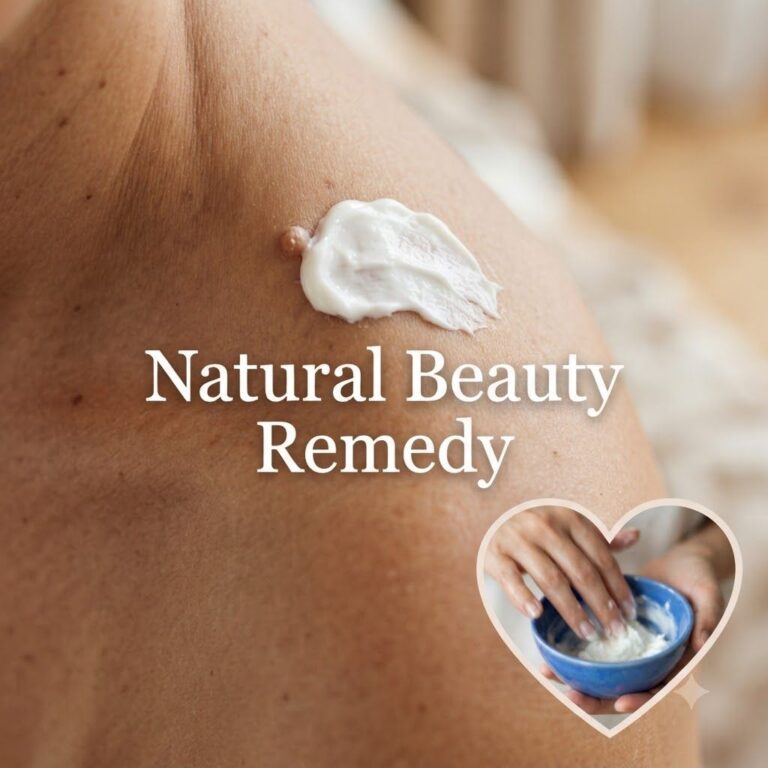 A close-up of clear healthy skin on a hand possibly with a subtle hint of a natural ingredient like apple cider vinegar 