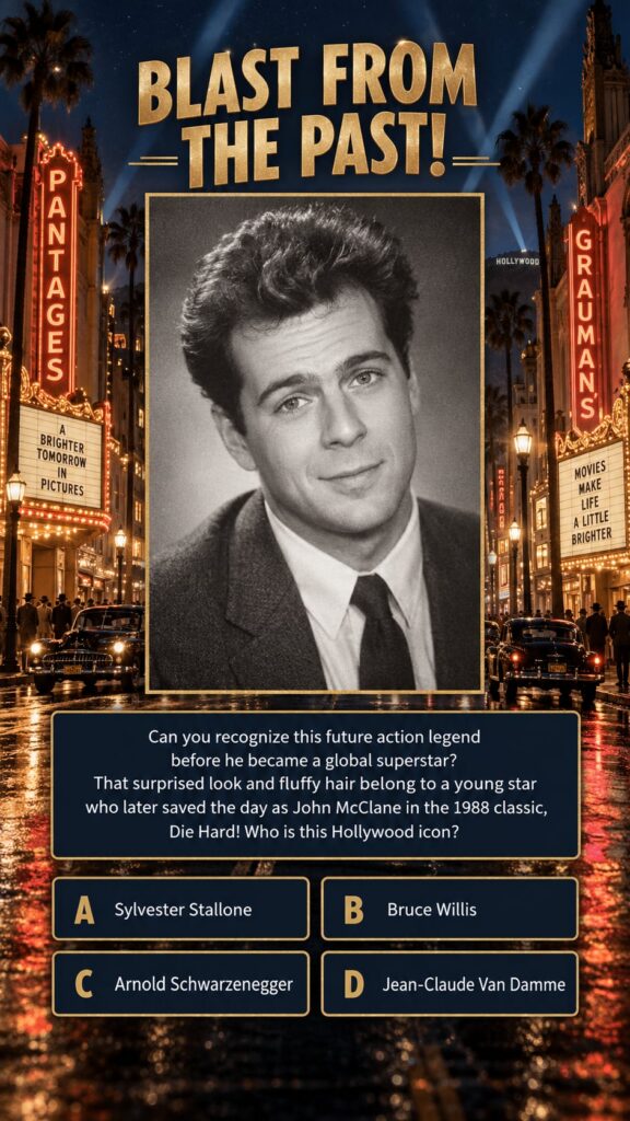 A young Sylvester Stallone with a surprised expression and fluffy shaggy hair from an early period in his career before 