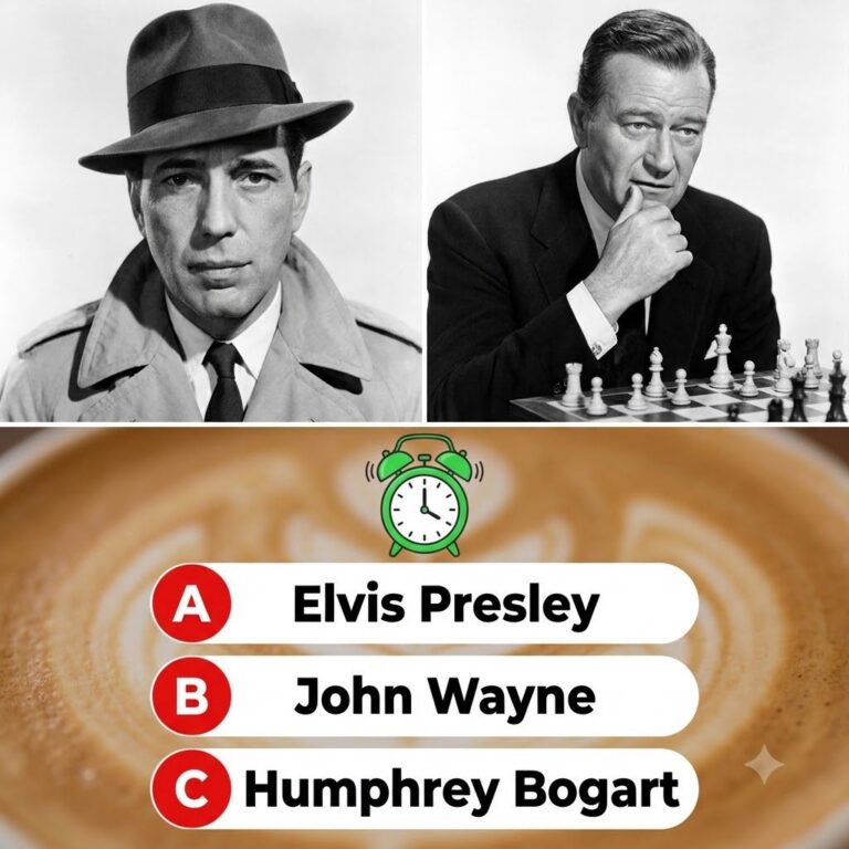A black and white portrait of a classic Hollywood silver screen legend ready for a quiz