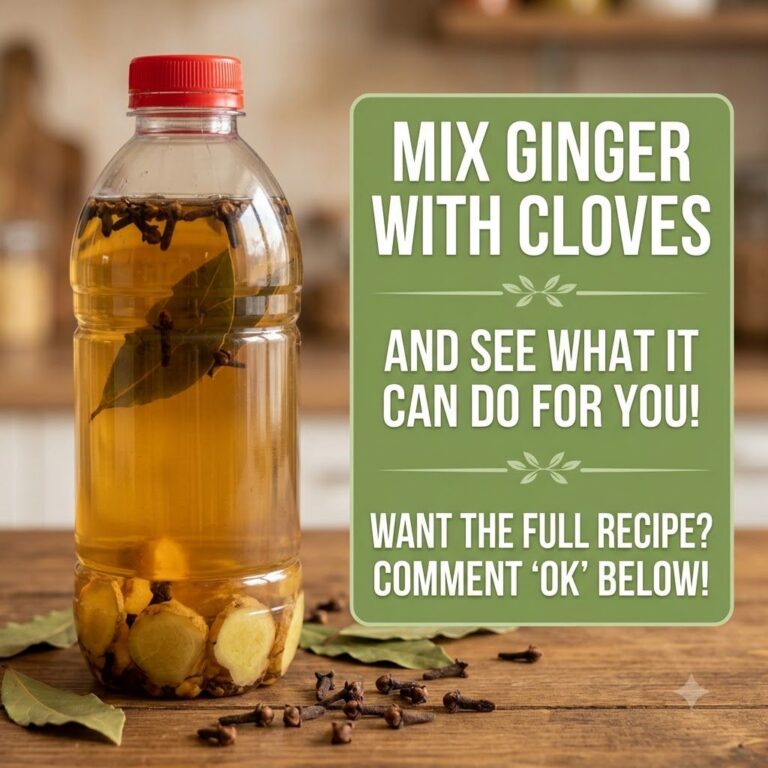 A close-up shot of a warm herbal infusion in a clear glass mug with visible pieces of ginger and whole cloves perhaps a 