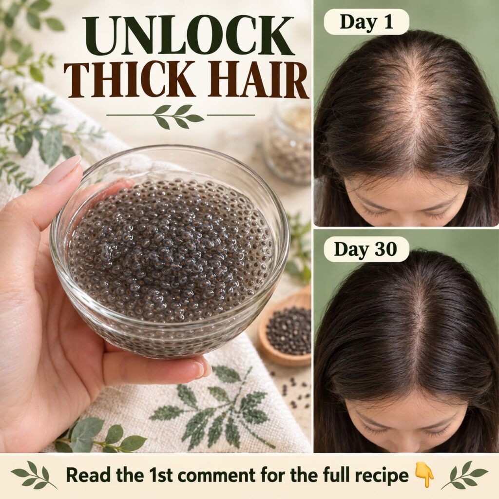A woman with shiny thick and voluminous hair smiling showcasing healthy hair growth after a transformation The backgroun