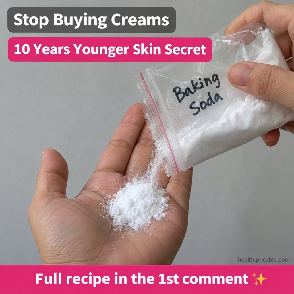A small clear glass jar containing a white creamy mix with a smooth texture suggesting Vaseline baby oil and baking soda