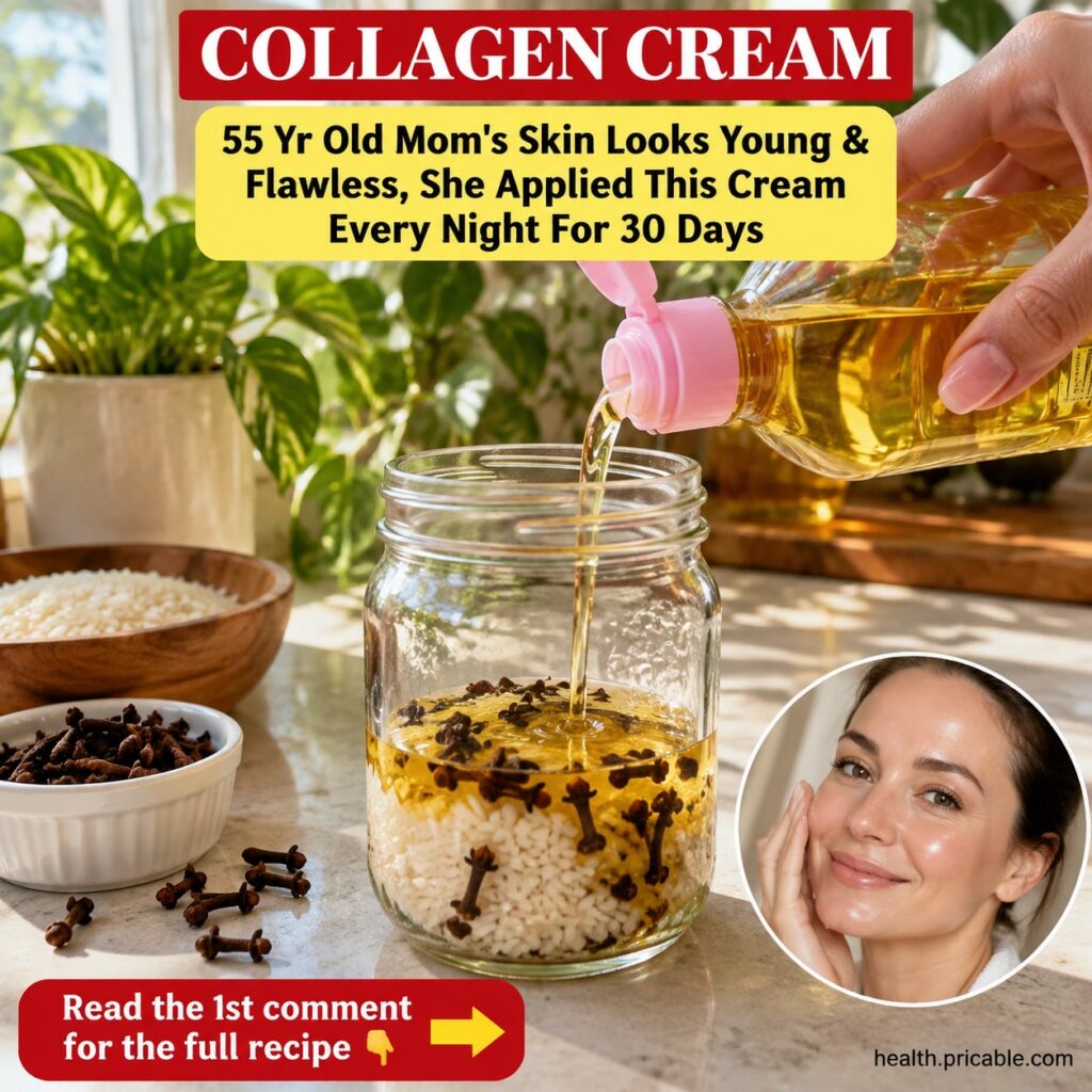 A 55-year-old woman smiling touching her radiant smooth skin Soft warm lighting The image evokes a sense of natural beau