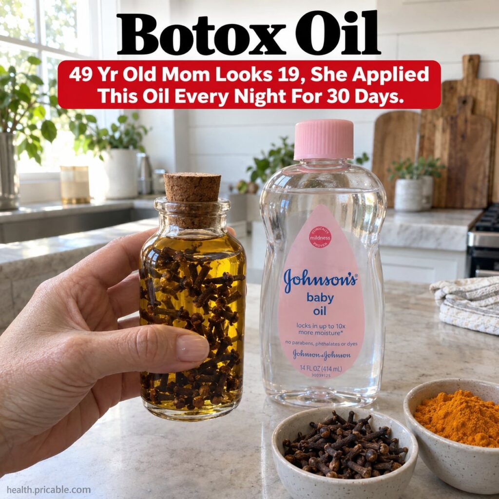 A small glass dropper bottle filled with golden homemade facial oil with a few natural ingredients like rosehip and jojo
