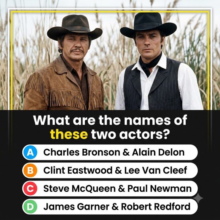 Two iconic Western actors from the Golden Age of Hollywood standing side-by-side with rugged expressions