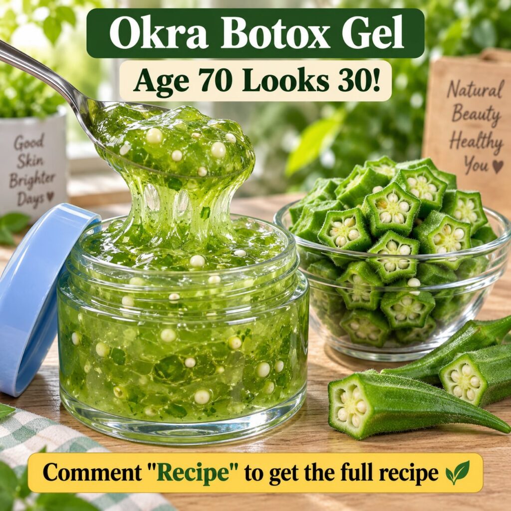 A close-up high-definition glossy image of freshly sliced okra pods and a small bowl of translucent slightly gooey okra 