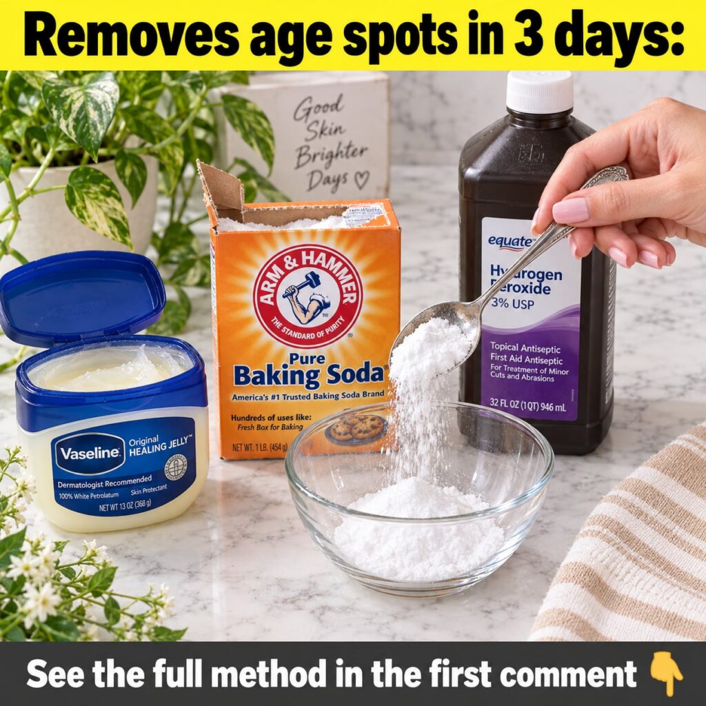 A small glass bowl containing a mixed paste of white baking soda clear Vaseline and a liquid with a cotton swab or appli