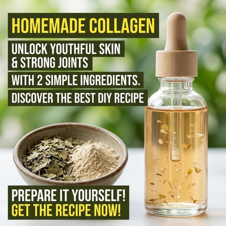 Two main ingredients for homemade collagen possibly gelatin powder and a bowl of fresh berries or a bottle of berry juic