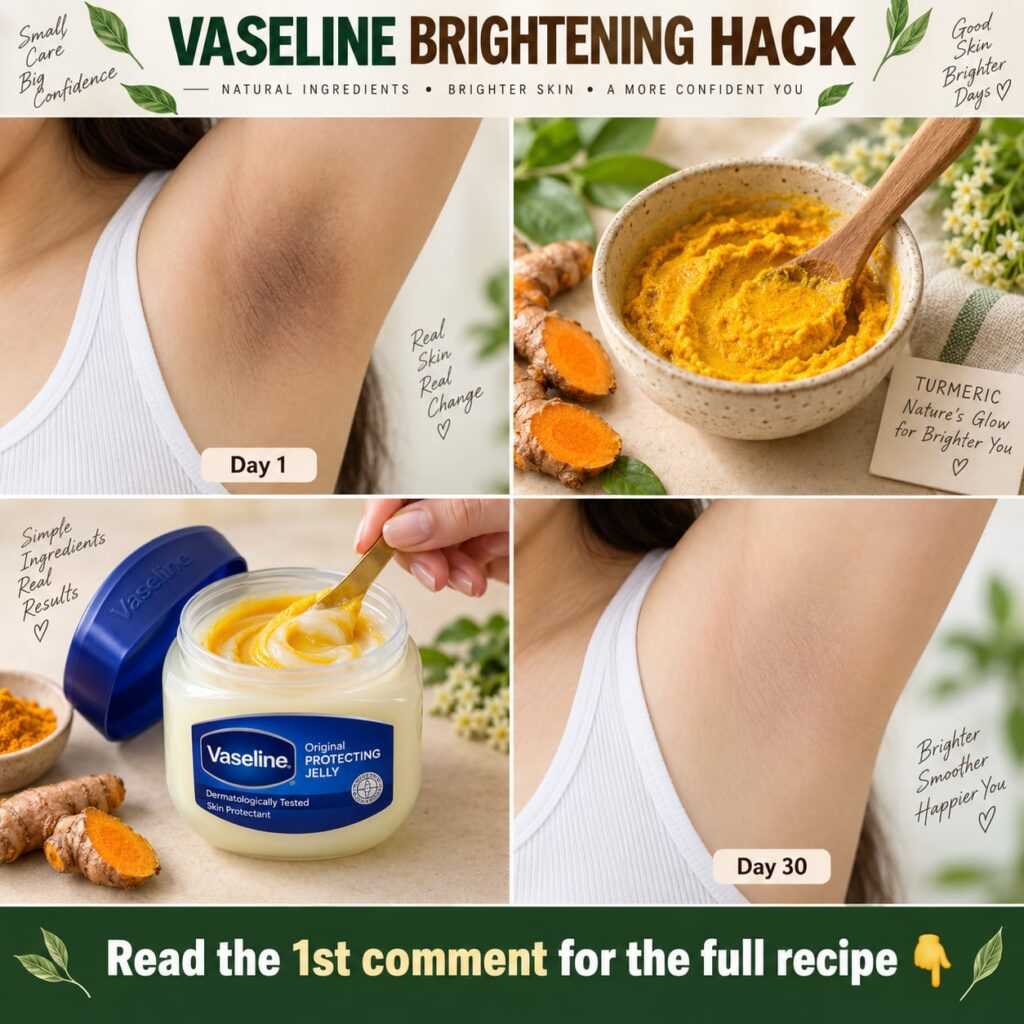 A small bowl containing a yellow paste made from Vaseline and turmeric with a spoon for mixing and some loose turmeric p