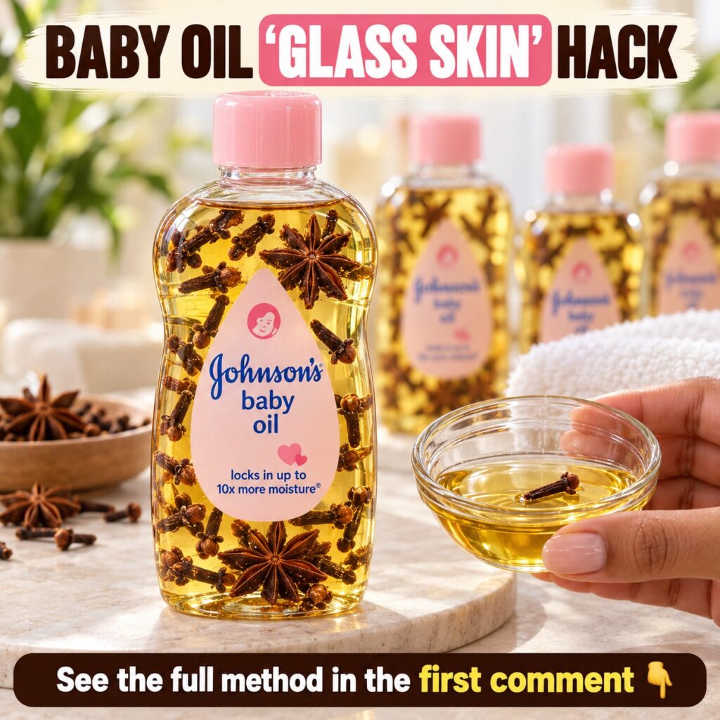 A woman with radiant dewy glass skin showing a smooth reflective complexion with a subtle glow implying the results of a