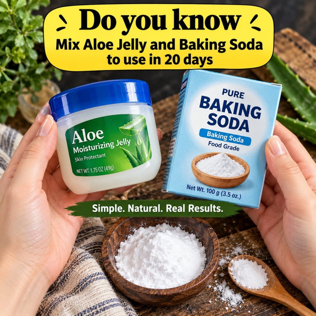 A beautiful glowing high-definition image of a homemade aloe vera and baking soda brightening scrub in a small elegant b