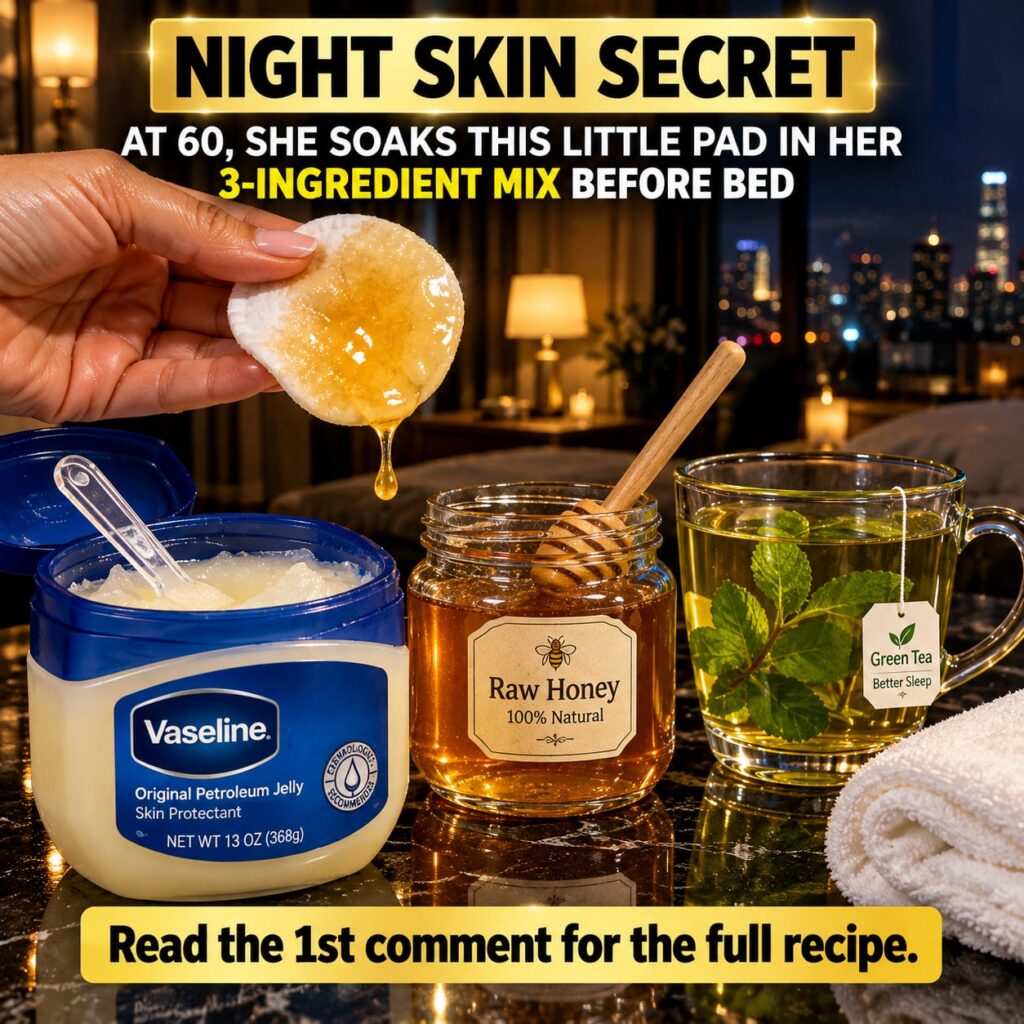 An image featuring three natural skincare ingredients aloe vera gel raw honey almond oil arranged aesthetically on a dar
