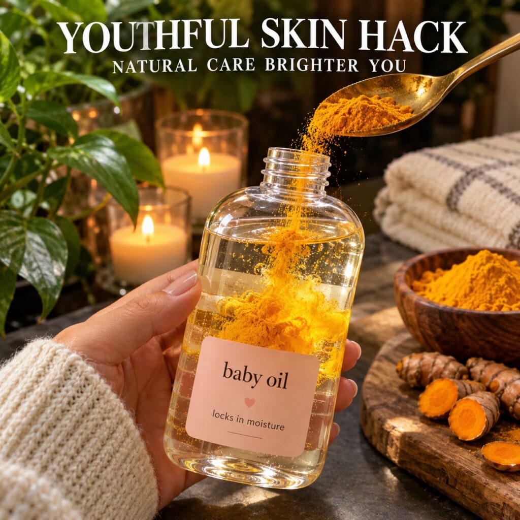 A beautiful close-up of natural ingredients like turmeric powder honey and a sliced lemon artfully arranged on a dark re