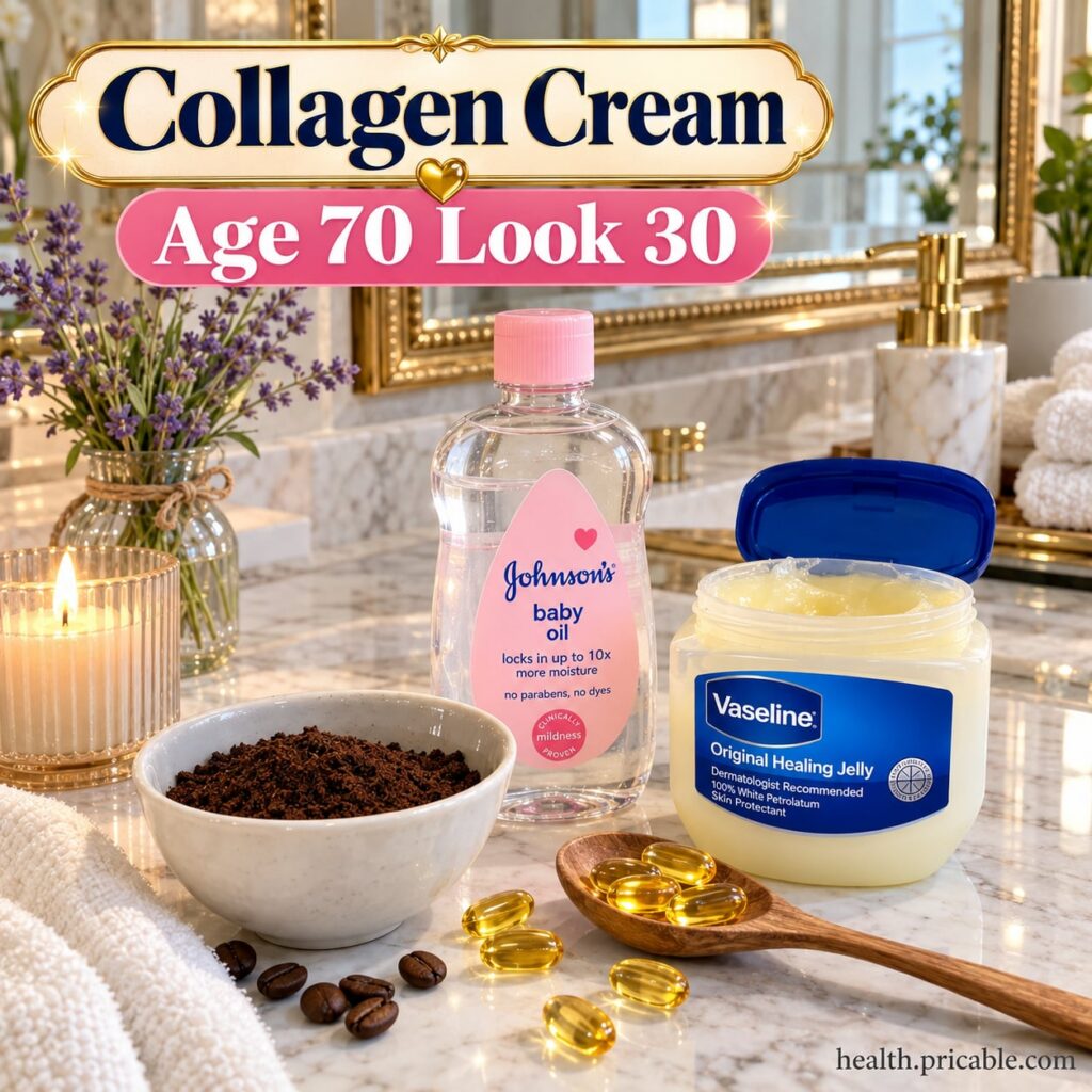 A woman gently applying a homemade cream to her face with soft natural lighting The cream is white or pale yellow