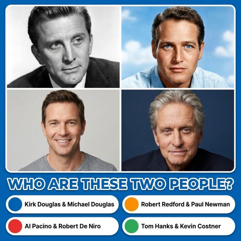 Two side-by-side portraits of iconic Hollywood legends from the Golden Age presented in a quiz format