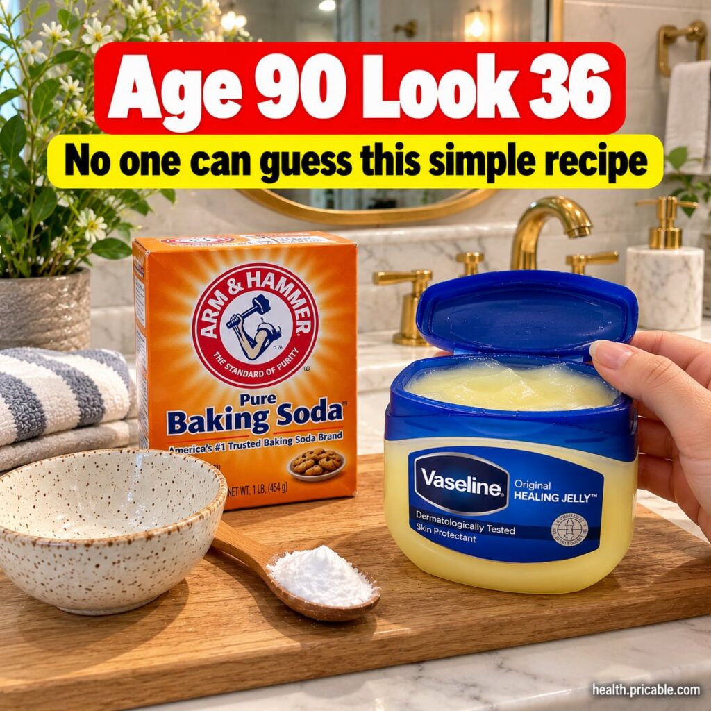 A small bowl with Vaseline and baking soda mixed into a paste with a small spatula nearby