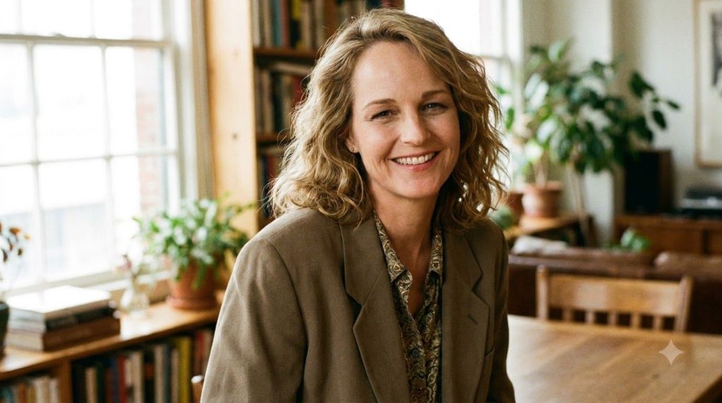 A publicity photo of Helen Hunt from her Mad About You era portraying her friendly and approachable television persona