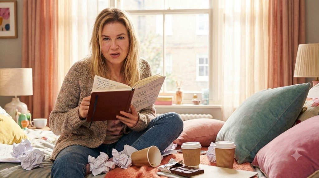 A movie poster for Bridget Jones s Diary featuring Renée Zellweger
