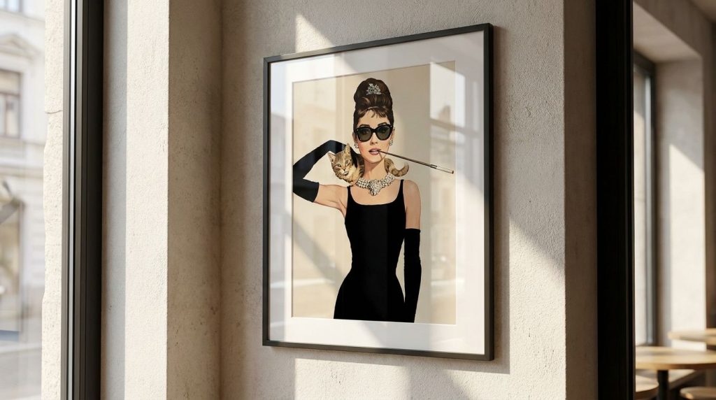 Audrey Hepburn in a scene or poster from Breakfast at Tiffany s or My Fair Lady