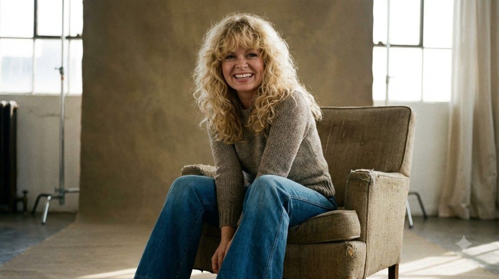 A real publicity photo of Sally Struthers from the 1970s or 1980s possibly from another role or a general portrait showc