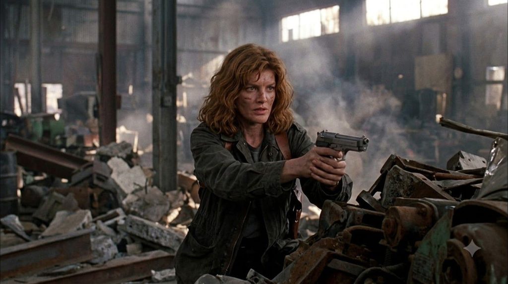 A real film still or poster from one of Rene Russo s well-known movies like Lethal Weapon 3 or The Thomas Crown Affair s