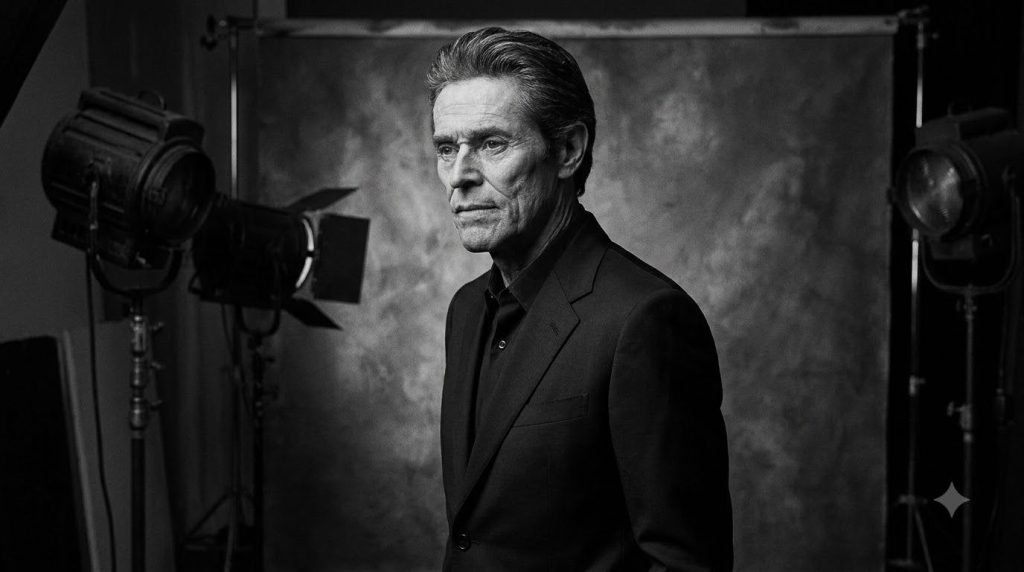 A black and white portrait of another iconic Hollywood actor or actress from the Golden Age