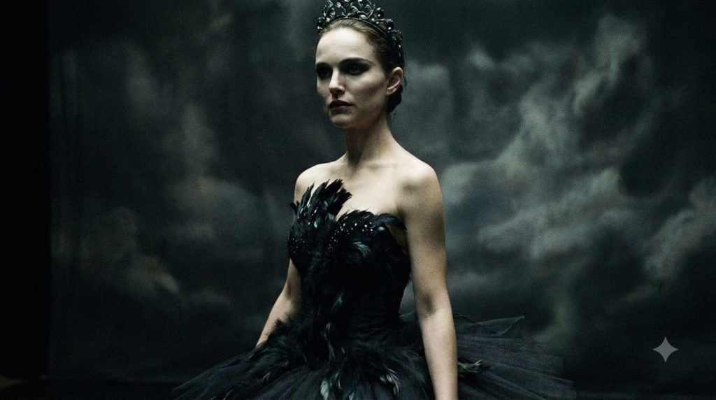A real movie poster for Black Swan starring Natalie Portman