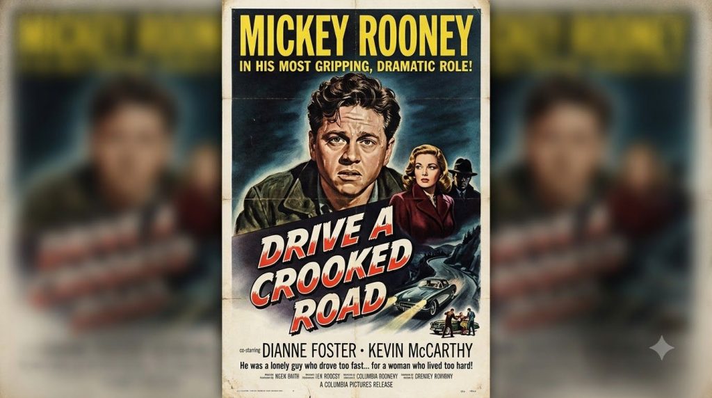 Real movie poster from a Mickey Rooney film other than Andy Hardy highlighting his versatile acting career