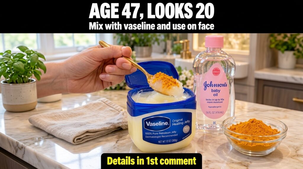 A close-up of a clear glass jar containing a translucent slightly milky flaxseed and rice water facial gel The texture s
