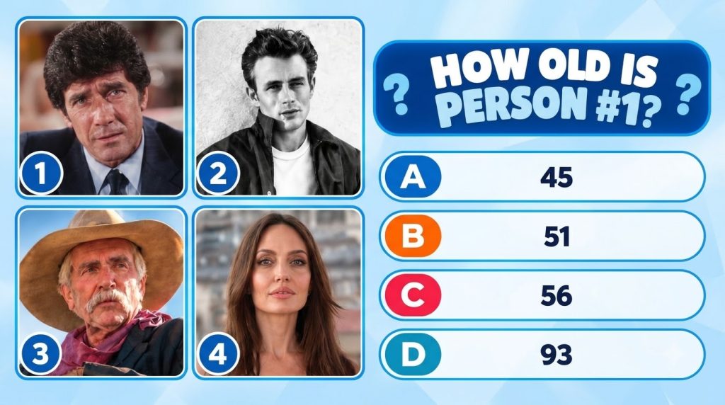 A quiz image showing a black and white portrait of Audrey Hepburn with a question Who is this Classic Hollywood Star and