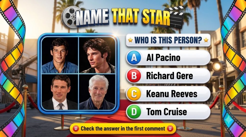A collage of Richard Gere through different ages from his younger days in the 80s and 90s to a more recent photo present