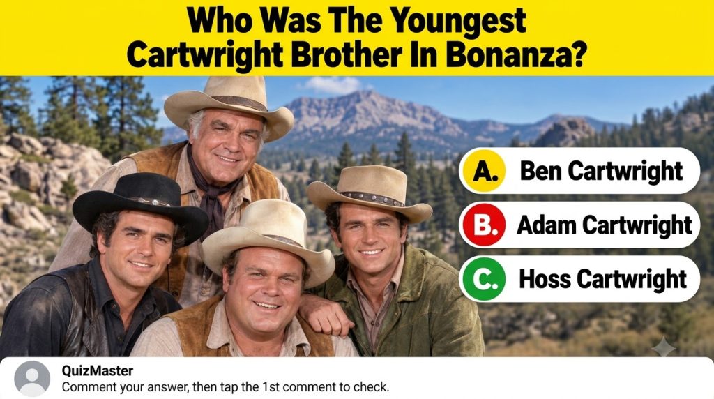A group portrait of four men in Western attire reminiscent of the Bonanza TV show They are smiling and looking towards t