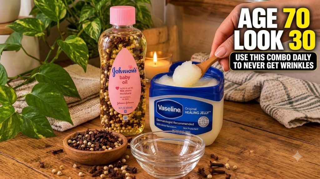 A close-up product arrangement on a wooden surface highlighting ingredients for a DIY beauty remedy Key subjects include