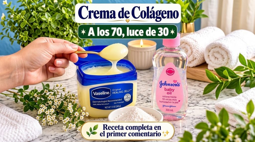 Ingredientes para la crema casera Vaselina aceite de bebé y harina de arroz en tazones pequeños sobre una mesa de madera