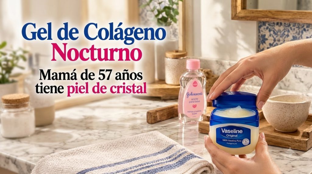 A close-up of hands gently holding an open jar of Vaseline Original revealing its thick translucent contents A bottle of