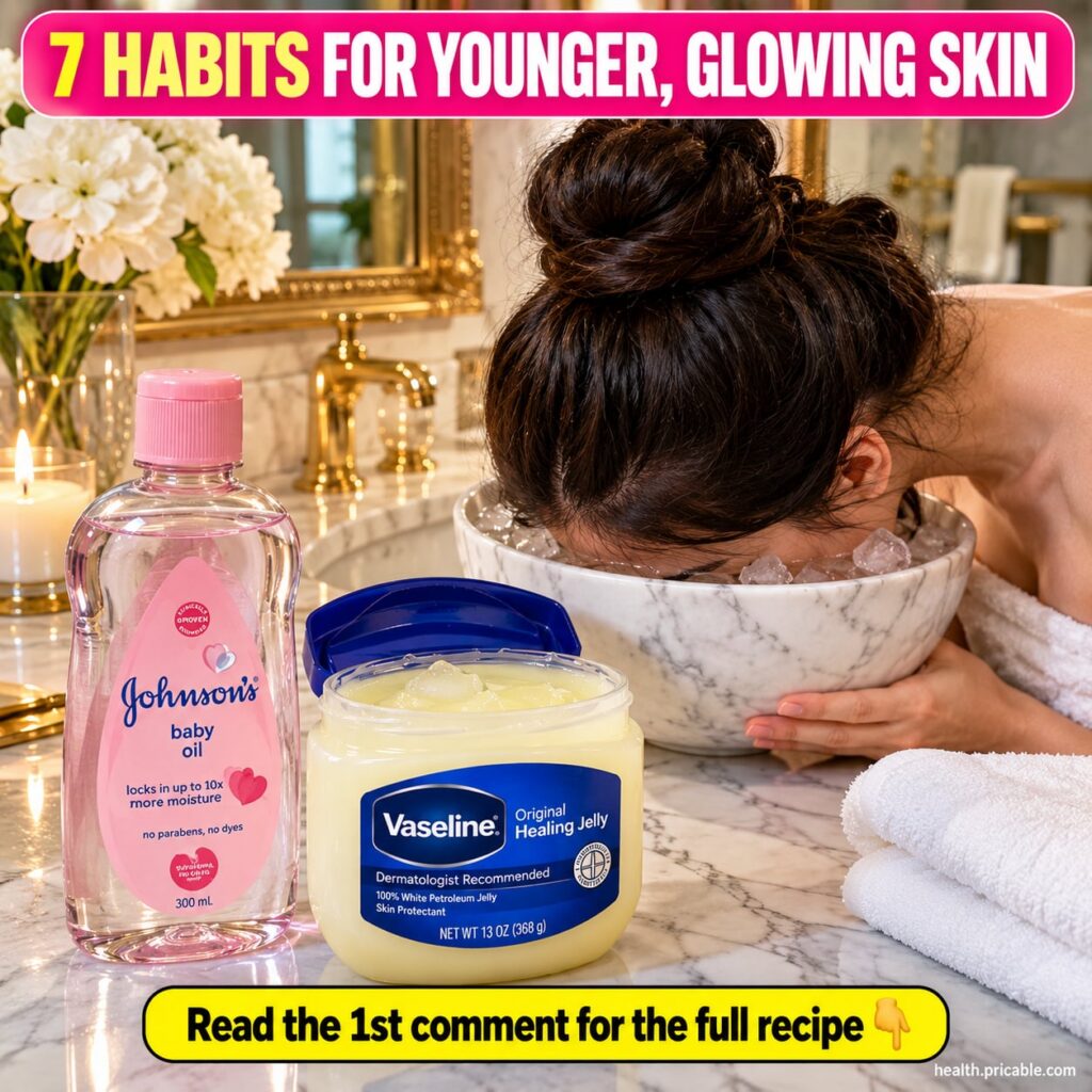 A still life image showing a bottle of baby oil and a jar of Vaseline arranged elegantly on a clean surface emphasizing 