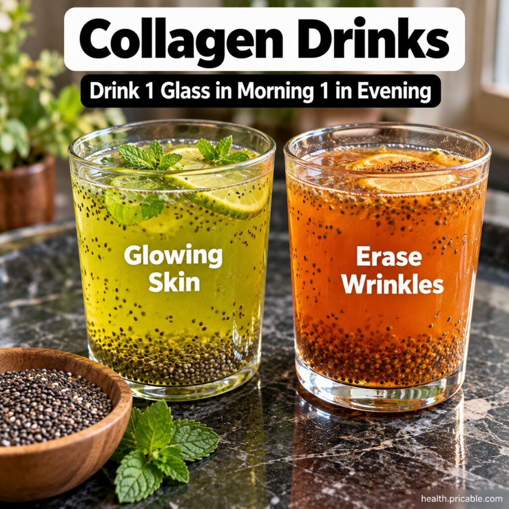 A vibrant refreshing berry and spinach drink in a tall glass garnished with a few fresh berries and a slice of lemon