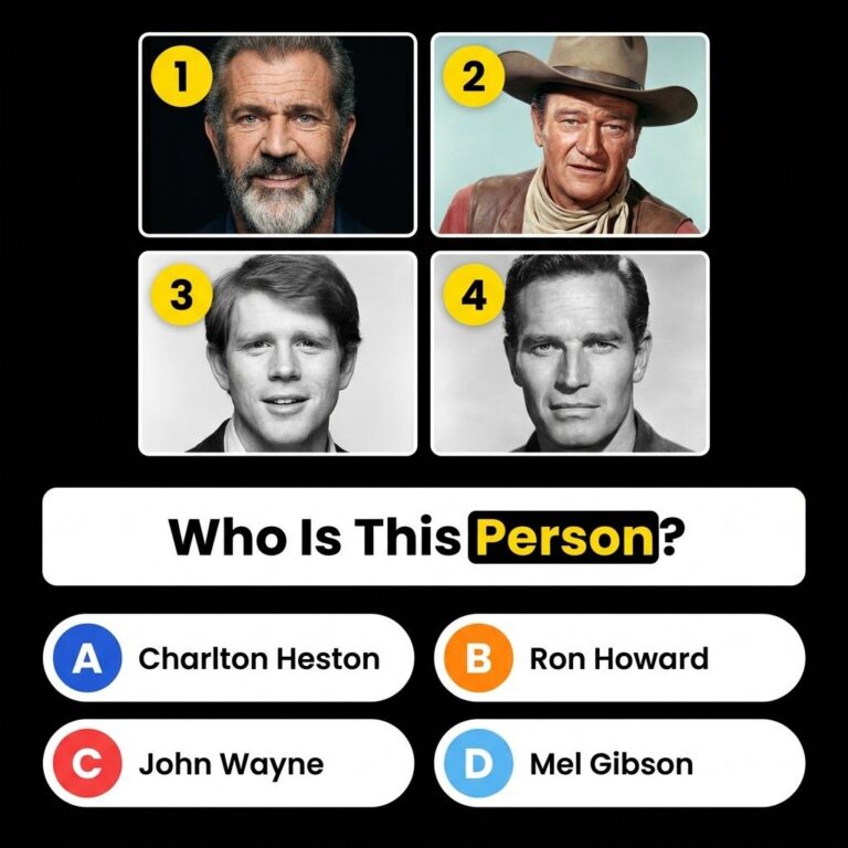 A close-up puzzle image of a classic Hollywood actor s face partially obscured with a quiz overlay asking to identify th