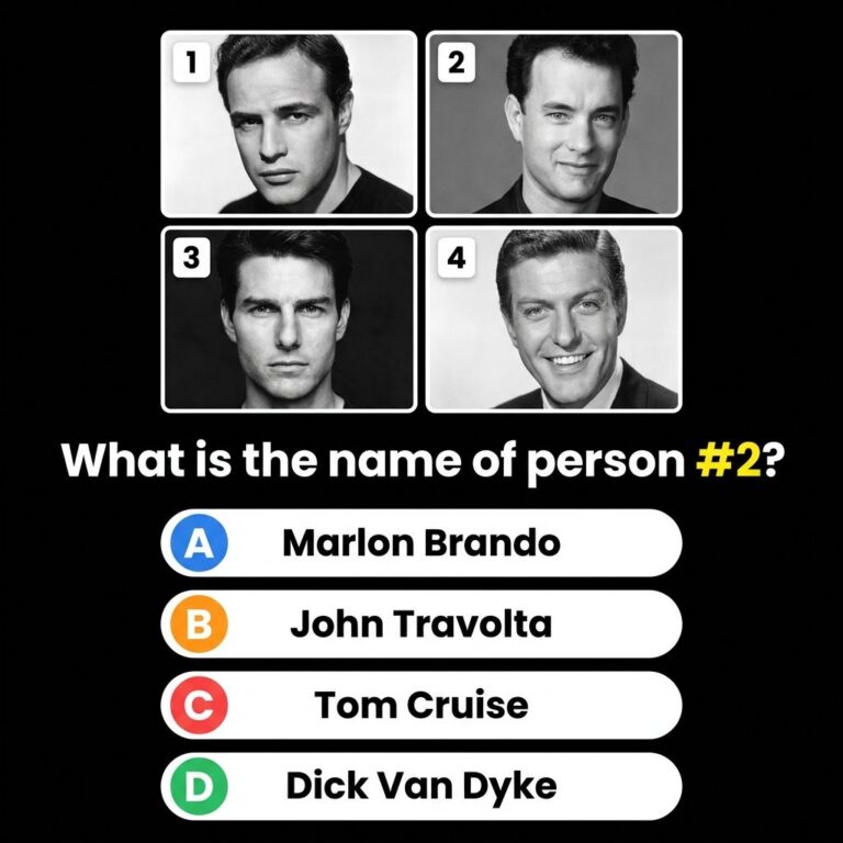 A vintage-style quiz card featuring a recognizable classic Hollywood star s portrait for a Guess The Star challenge