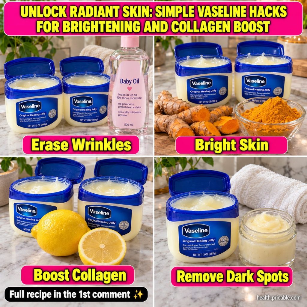 A small bowl containing a homemade Vaseline face cream mixed with a hint of yellow from turmeric and a lemon slice on th