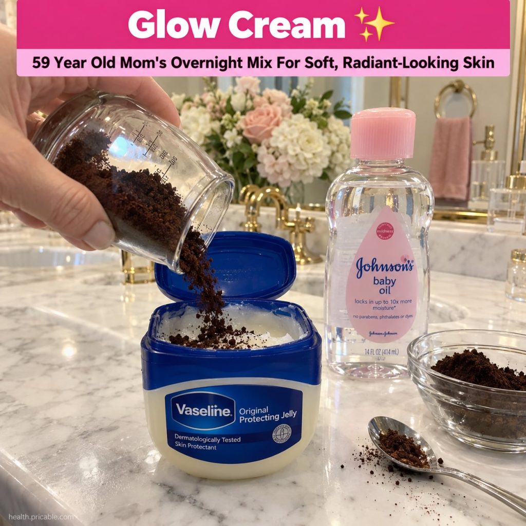 A small bowl with a creamy mixture of Vaseline and finely ground coffee ready to be applied