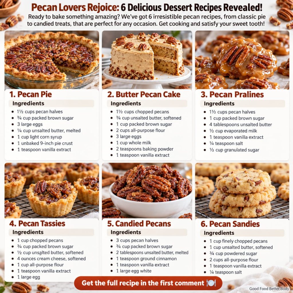 A slice of classic pecan pie on a white plate with a fork showing the rich custardy filling and a generous topping of wh