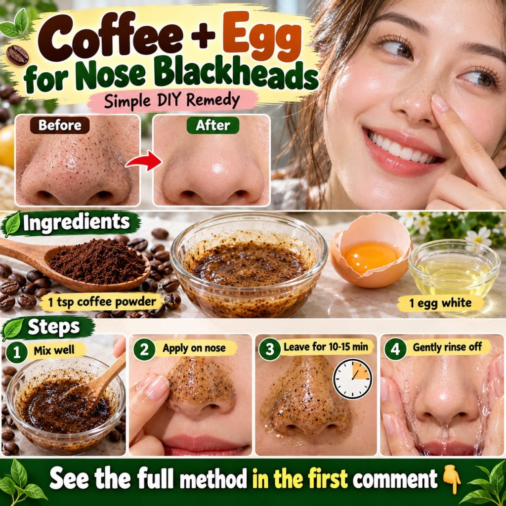 A close-up of a bowl containing a mixture of coffee grounds and egg white with a small brush or spoon for application ag