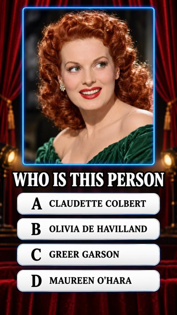 A portrait of a famous classic Hollywood redhead actress known for her vibrant screen presence